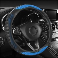 Steering Wheel Cover, Anti-Slip Leather Protector with 3D Honeycomb, Great Grip