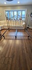 King Sized Brass Headboard and Frame LOCAL PICKUP ONLY IN DES PLAINES IL  — photo 1