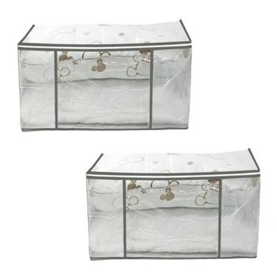 2 Pack 80L Moving Bags, Heavy Duty Moving Totes Clear Dustproof Waterproof St...