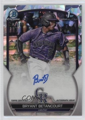 2023 Bowman Chrome Prospect Atomic Refractor /100 Bryant Betancourt Auto 09br