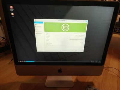 All in One PC Linux Mint Apple iMac 8.1 24'' 4GB RAM 500GB HDD Intel Nvidia