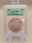 1986 $1 American Silver Eagle - ICG MS67