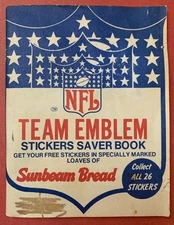 1975 NFL Cloth Sunbeam football Team Emblem sticker Saver Coloring Book helmet 2