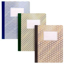 Pukka Pad Haze B5 Composition Books – Pack of 3 Notebooks with 140 Pages, 70 She