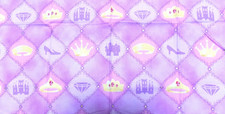 Princess Castle Fabric Fat Quarter, 19" x 19"