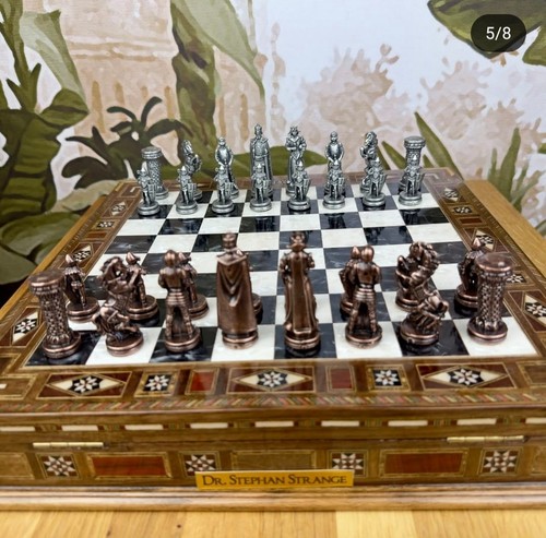 Antique Chess Set with Storage British Empire Handmade Chess Board - Gift Idea🎁 - Picture 3 of 12