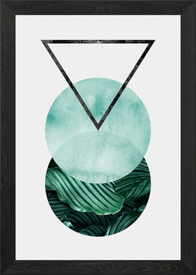 Blumen Collage E gerahmtes Wandbild Poster Leinwanddruck Bild