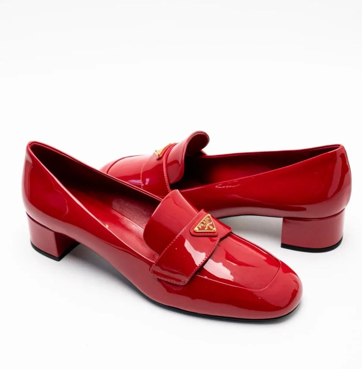 PRADA Patent Leather Heels Square Toe for Women for sale | eBay