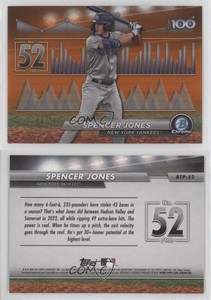 2024 Bowman Bowman Scouts Top 100 Orange Refractor /25 Spencer Jones #BTP-52