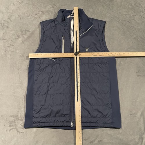 Zero Restriction Vest Mens Medium Blue Golf Z625 Primaloft Wilshire Country Club - Picture 5 of 9