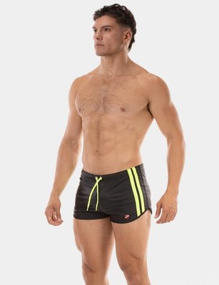 barcode Berlin - Short BYRON Laboratory schwarz-gelb sexy gay S M L XL 91304/127