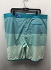 Wave Zone Men's Board Shorts Teal White Striped Colorblock Stretch Sz 42 NWT — photo 2