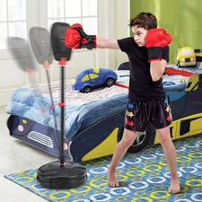 NNECW Punching Bag Boxing set with Punching Speed Ball for 5+ Years Old Boys & G