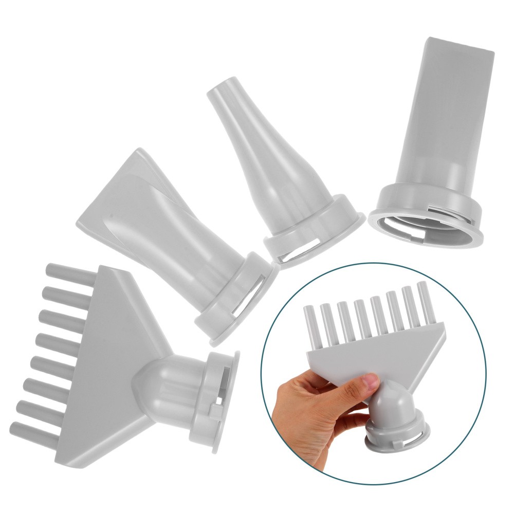  4 Pcs Universal Hair Diffuser Attachment Pet Dryer Blower Nozzle Grooming Brush