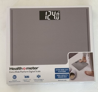 Health O Meter Weight Tracking Digital Scale 500 Lbs Capacity Large LCD Display