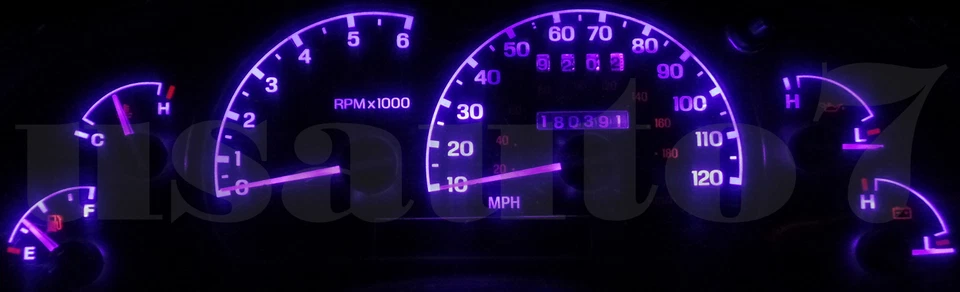 Dash Instrument Cluster Gauges PINK LED LIGHT KIT Fits 97-01 Mercury Mountaineer - Image 2 of 4