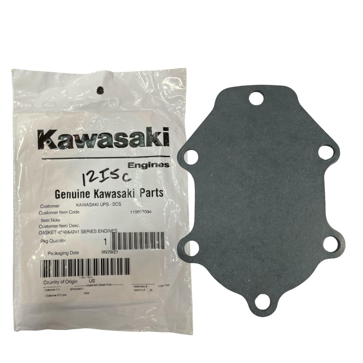 ケー　0709 GENUINE OEM KAWASAKI PART #11061-7094 BREATHER GASKET FR,FS