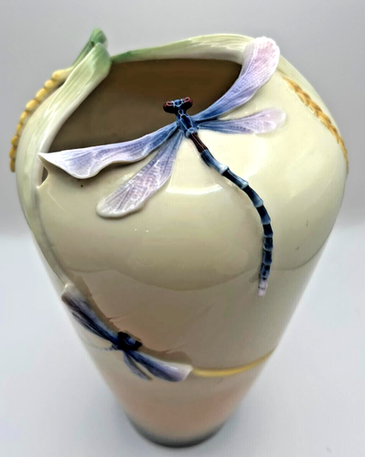 Franz Dragonfly Porcelain Vase, 28 cm - Picture 3 of 9