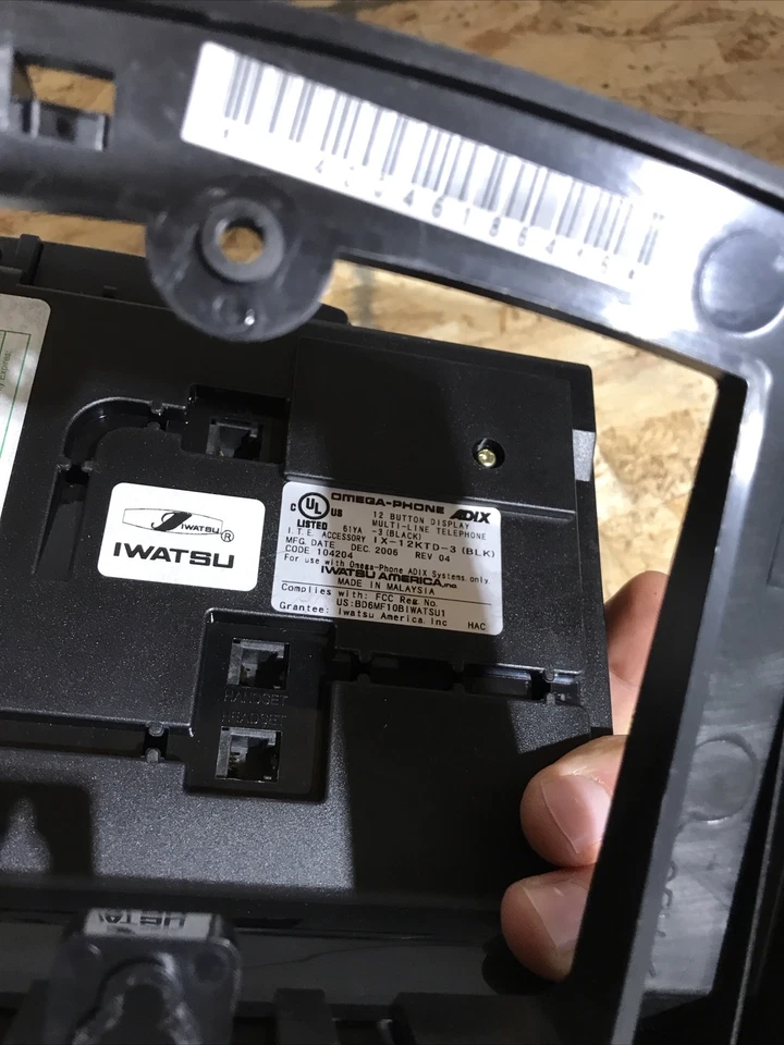 Iwatsu IX 12KTD 3 Adix Phone 12 Button Warranty Omega Display Black Tested - Изображение 2 из 2
