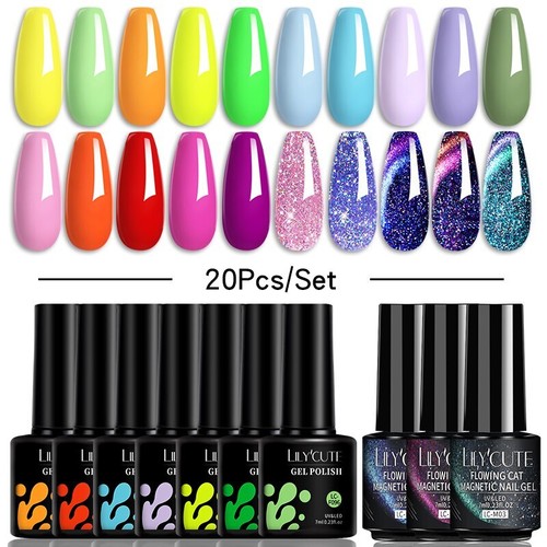 20/24PCS Smalto Gel Termico Set 3 Strati Temperatura Smalto Cambia Colore - Foto 57 di 90