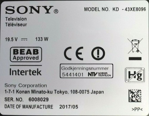 JUEGO DE ALTAVOCES (2) 1-858-963-72 1-858-963-82 PARA SONY KD-43XE8096 - Imagen 4 de 4