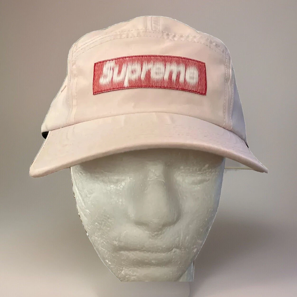 CASQUETTE DE CAMP ÉTIQUETTE INVERSÉE SUPRÊME / ROSE OS SS21 SEMAINE 11 (100% AUTHENTIQUE) NEUVE
