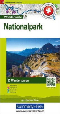 Kümmerly+Frey Wandertourenkarte 16 Nationalpark 1:50.000 