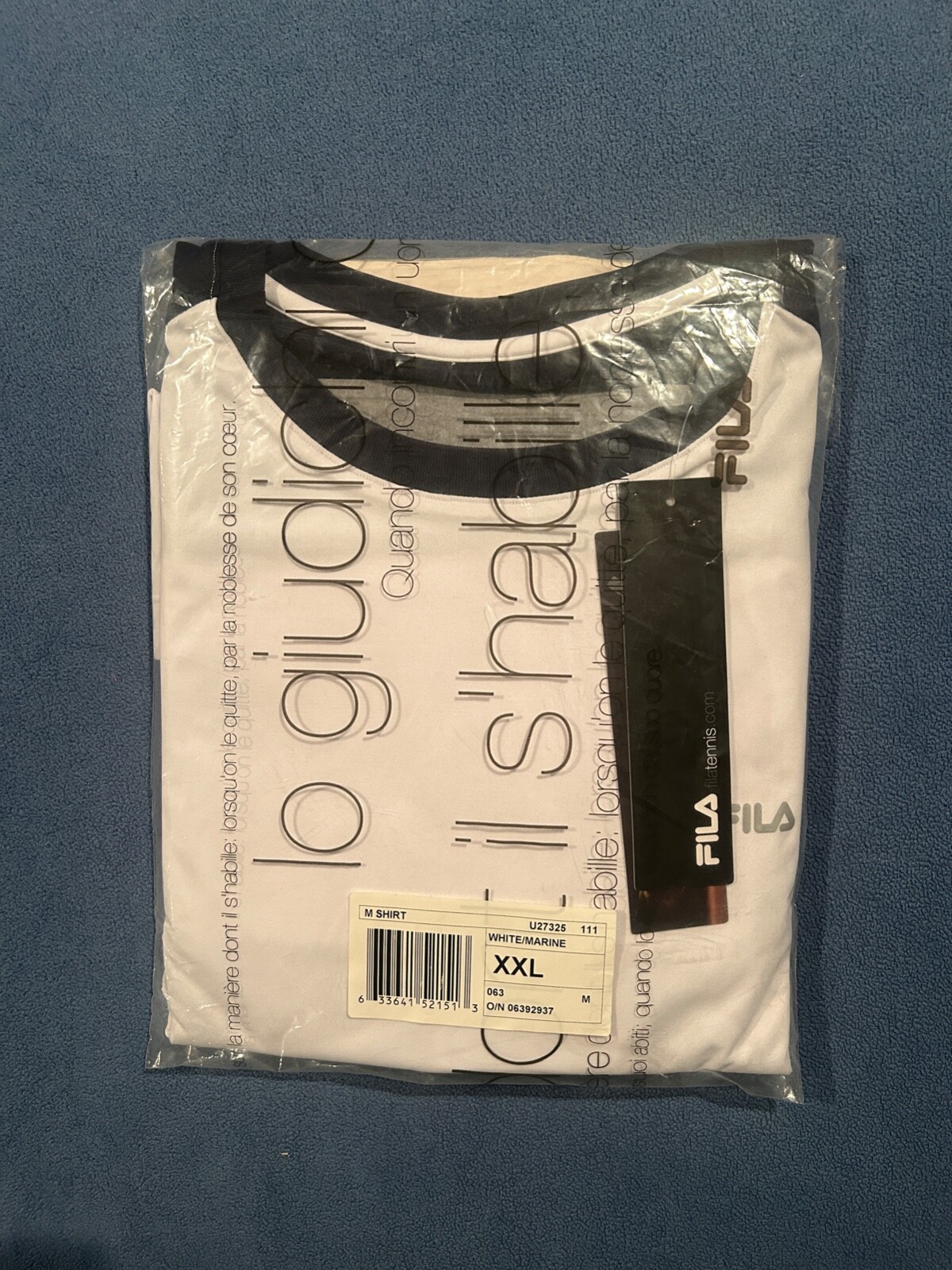 Camicia atletica originale anni '90 vintage non aperta fila bianca XXL nuovissima con etichette