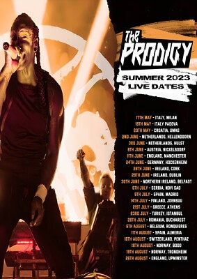 Prodigy Europe Tour 2023 A3 Album Print Poster CD Wall Art Home Decor Unframed