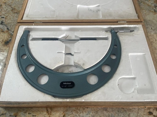 MITUTOYO 11-12” OUTSIDE MICROMETER ~ RATCHET STOP ~ 103-226 ~ TESTED ~ NICE!