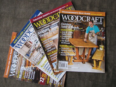 WOODCRAFT MAGAZINES 2013 No,52, 53, 54 55 Lot Of