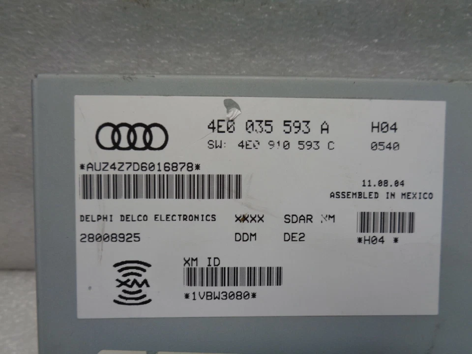 Оригинальный модуль управления спутником Audi A6 Sirius 2005-2008 годов выпуска 4E0035593A AK2203386 - Изображение 2 из 4