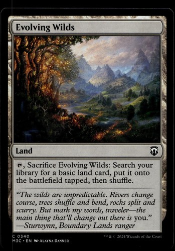Evolving Wilds (340/835) Modern Horizons 3 Commander Common