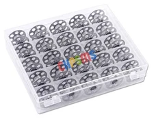 BOBBIN BOX + 25 fits BERNINA BOBBINS ACTIVA, AURORA, VIRTUOSA 830,930,1230