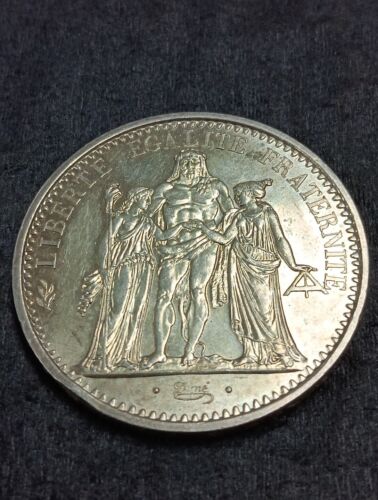 France 10 Francs 1971 Silver Circulated - Near Uncirculated. Beauty 37mm