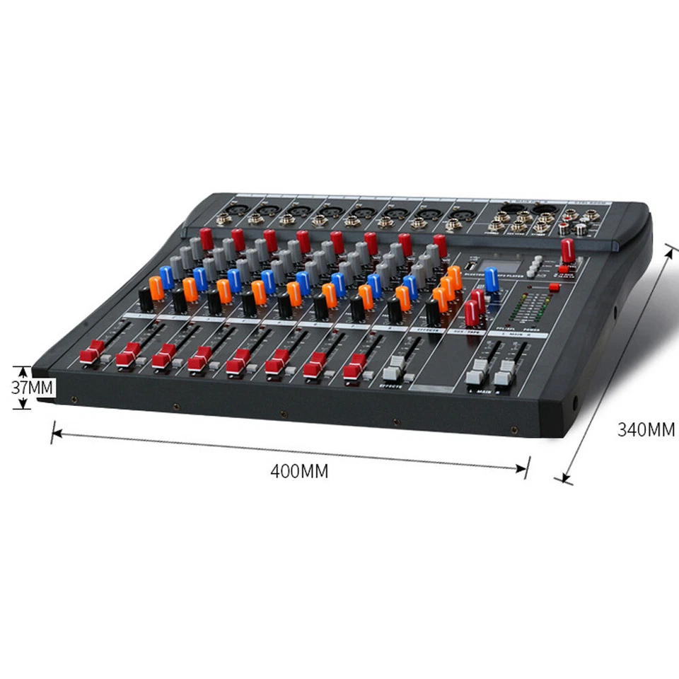 8/12/16 Channel Mixing Console Sound Pro USB Bluetooth Live Studio Audio Mixer - Image 2 of 4