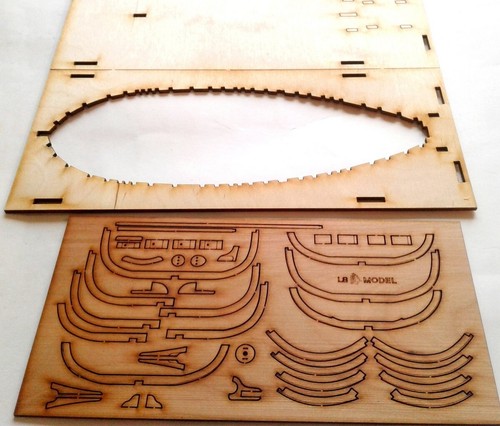 DIY Wooden Kit ship LSM0601 Wooden kit Wooden kit The boat of Peter I Scale 1:24 - Picture 20 of 24