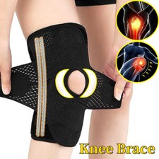 Knee Brace Compression Sleeve Patella Support Joint Arthritis Pain Relief Wrap