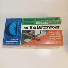 Vintage Greist The Buttonholer Automatic #1 Stitch Made USA With Box Attachments