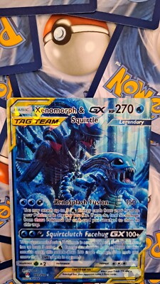 Squirtle And Xenomorph Tag Team Pokemon Card | eBay