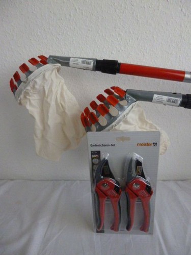 Meister Obstpflücker Komfort - Metall Obstpflücker Mit Leinenbeutel 250x190mm