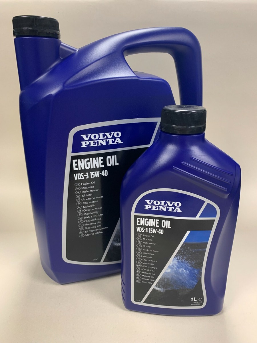 GENUINE VOLVO PENTA 15W40 DIESEL ENGINE OIL VDS 4.5 D4 D6 KAD TAMD