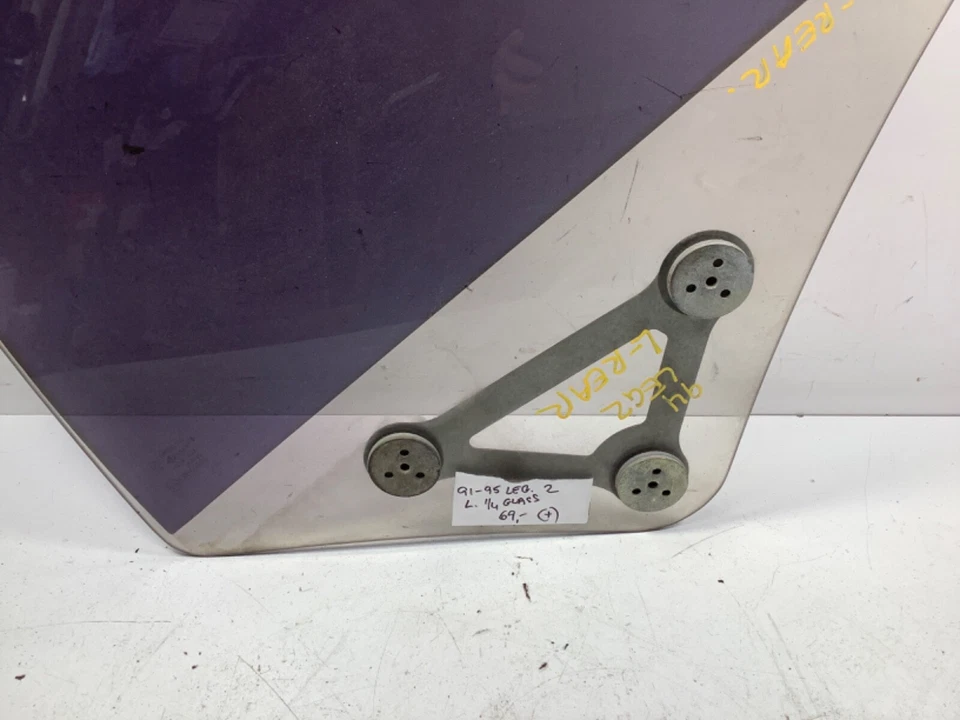 91-95 Acura Legend 2D conjunto de vidro traseiro esquerdo quarto 73550-SP1-010 FABRICANTE DE EQUIPAMENTO ORIGINAL - Imagem 2 de 4