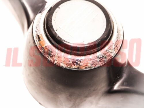 VOLANTE STERZO + PULSANTE CLACSON FIAT 850 BERLINA - 1100 R ORIGINALE USATO - Imagen 3 de 4