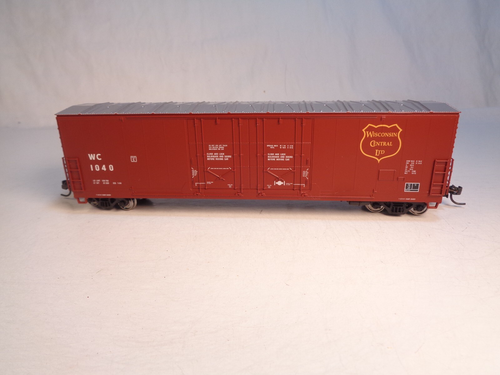 HO Scale Atlas Evans Plug Door Box Wisconsin Central Ltd Box Car WC