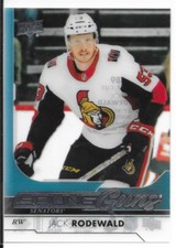 17/18 Upper Deck Clear Cut Acetate Young Guns Rookie Jack Rodewald 489 Senators