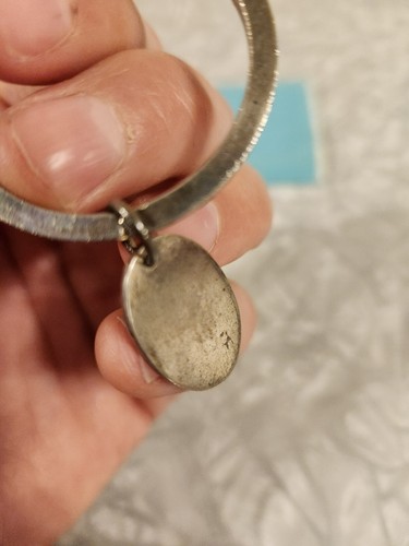 Tiffany & Co Plata Esterlina AG 925 Etiqueta Ovalada Llavero Grabable - Imagen 8 de 14