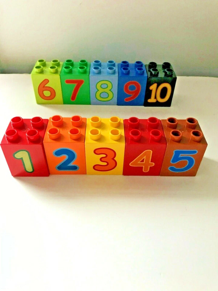 Lego Duplo Math Counting Number Bricks Printed Decorated Pre School Set NEW - Image 3 of 4