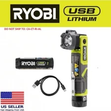 USB Lithium Pivoting 625 Lumens Headlight Kit + 2.0 Ah Battery & Charging Cable