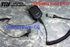IN US! 6pin TRI THALES Hand Microphone w/Air Duct Earphone for PRC 152 148 Radio